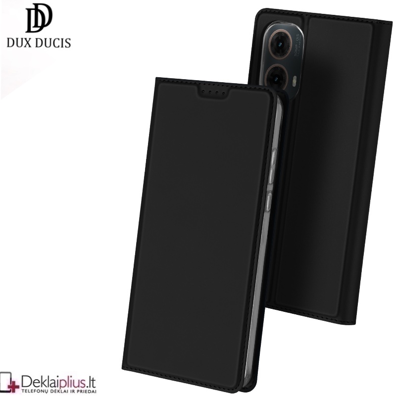 Dux Ducis Skin Pro dirbtinės odos dėklas - juodas (Motorola Moto G85) Dux Ducis Skin Pro dirbtinės odos dėklas - juodas (Motorola Moto G85)